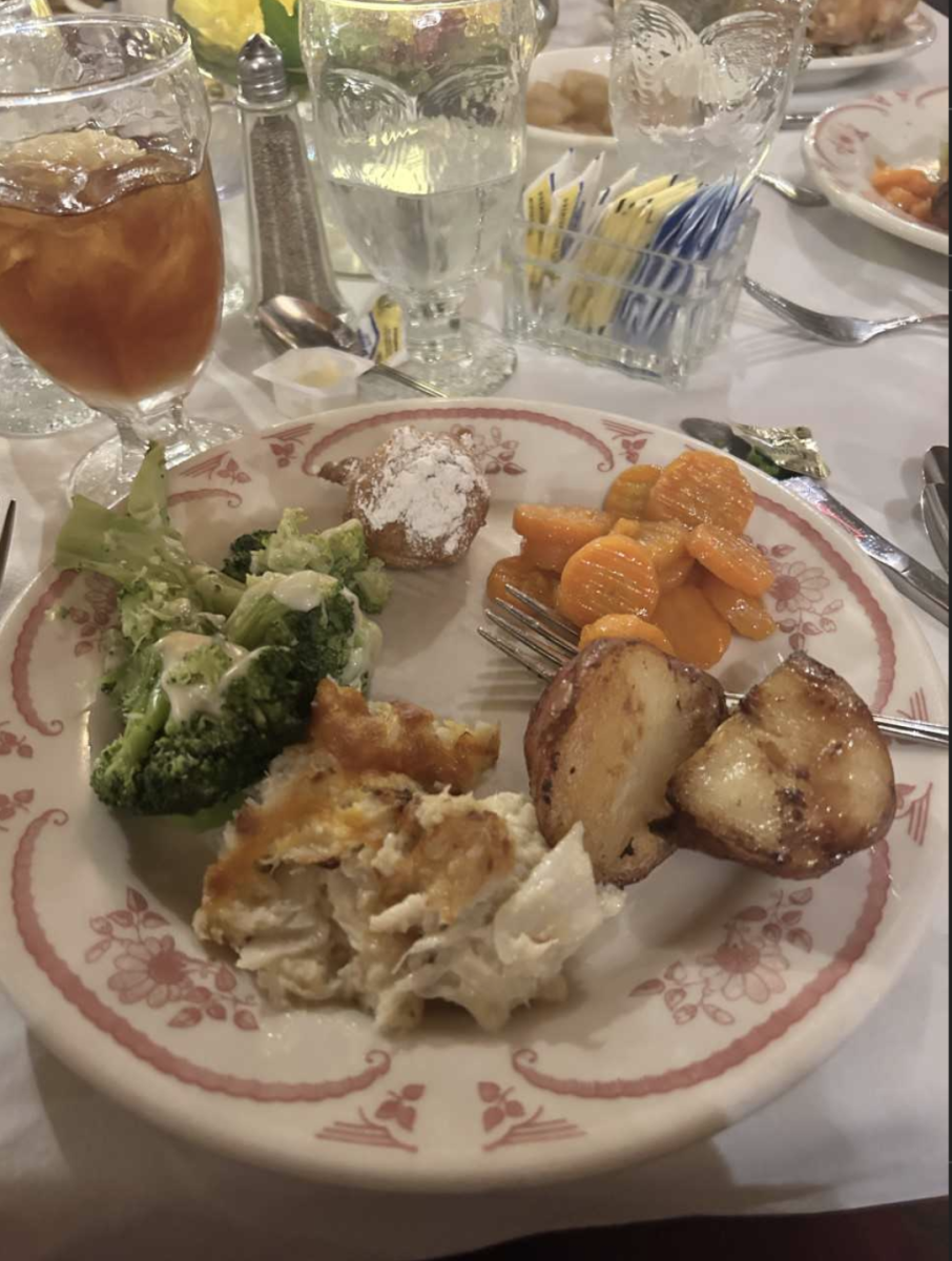 My first plate at dinner
